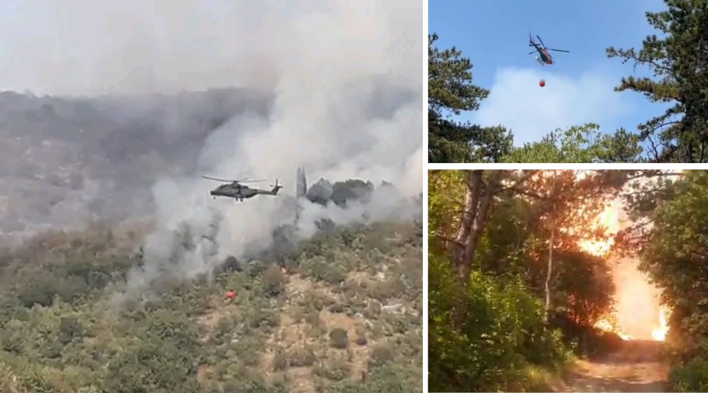 Incendio senza sosta sul Carso, il fronte si allarga al Brestovec